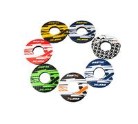 RFX Par de donas de mango deportivo (X azul/amarillo), amarillo