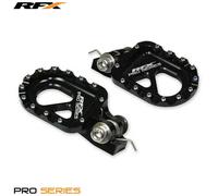 RFX Reposapiés de aluminio Universal CNC trial Pro (Negro) - Gas Gas/Beta/Sherco/Montesa