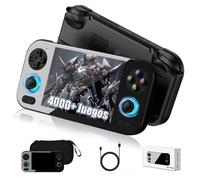 RG 476H Consola portátil Retro,4000+ Juegos, función AI emulador portátil,Pantalla LTPS in-Cell de 4,7" 1280*960P, Android 13, 2,4/5G WiFi y BT 5.0, transmisión inalámbrica de Pantalla (Negro-128G)