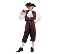 RG Costumes Colonial Niρo Pequeρo/Talla 4-6 Multicolor