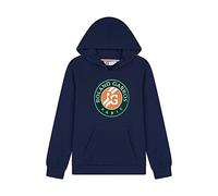 RG ROLAND GARROS Logotipo Grande Sudadera, Unisex niños, Azul Marino, 8 años