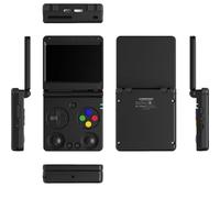 RG34XXSP Consola Retro Portatil, Pantalla IPS de 3.4 Pulgadas, Consola de Videojuegos Portátil con Sistema Linux de Código Abierto, Tarjeta TF de 64GB, 11000+ Juegos Clásicos(Black,64+128)