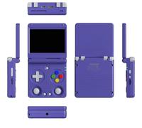 RG34XXSP Consola Retro Portatil, Pantalla IPS de 3.4 Pulgadas, Consola de Videojuegos Portátil con Sistema Linux de Código Abierto, Tarjeta TF de 64GB, 11000+ Juegos Clásicos(Purple,64+128)