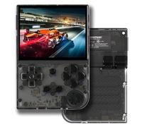 RG35XX + Consola De Juegos Portátil Sistema Linux HD Y Salida De TV Pantalla IPS De 3,5 Pulgadas 64G / 128G / 256G TF Tarjeta 5500 + Juegos Clásicos 2600mAh Batería-Black||128G
