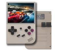 RG35XX + Consola De Juegos Portátil Sistema Linux HD Y Salida De TV Pantalla IPS De 3,5 Pulgadas 64G / 128G / 256G TF Tarjeta 5500 + Juegos Clásicos 2600mAh Batería-Grey||256G