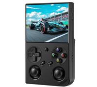 RG35XX Retro Consola De Juegos Portátil, Linux Sistema HD Y Salida De TV Pantalla IPS De 3,5 Pulgadas 64G TF Tarjeta 5500 + Juegos Clásicos 2600mAh Batería-Black||256G
