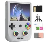 RG406V - Consola de juegos portátil Android 13 de 4 pulgadas, HD, IPS, 8 GB de RAM, 128 GB, almacenamiento RGB, iluminación RGB, reproductor de juegos, batería de 5500 mAh, soporte de juegos