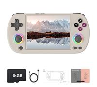RG40XX H - Consola de juegos de mano retro, sistema operativo Linux integrado, tarjeta TF de 64 G, consolas de videojuegos retro, pantalla IPS de 4.0 pulgadas, reproductor de video portátil de