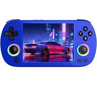 RG40XX H Consola de Juegos portátil, Consola de Juegos Retro con iluminación Joystick RGB, Pantalla IPS de 4 Pulgadas, Tarjeta TF 64G incorporada y Juegos 5571, Compatible con WiFi Blueto (Azul, 64G)