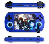 RG40XX H Consola de Juegos portátil Consola Retro Portátil 8 000+ Juegos 18 Emuladores,WiFi 2,4G/5G & BT4.2 Consola Retro,Linux de 64 bits,Anillo Luminoso RGB de 16 Millones de Colores (Azul-128G)