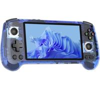 RG556 - Consola de Juegos de Mano Retro, Sistema Android 13 Unisoc T820, Pantalla táctil AMOLED de 5.48 Pulgadas, batería de 5500 mAh, Compatible con Salida WiFi en línea DP (Azul Transparente)