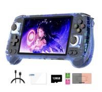 RG556 - Consola de juegos portátil retro 128G + 128G tarjeta 4000+juegos, pantalla táctil AMOLED de 5,48 pulgadas Unisoc T820 Android 13 reproductor de videojuegos para adultos, niños y niños