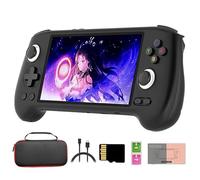 RG556 - Consola de juegos portátil retro con bolsillo, tarjeta SD 128G 4000+juegos, pantalla táctil AMOLED de 5,48 pulgadas, Unisoc T820, Android 13, reproductor de videojuegos (4+128 G)