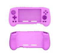 RG556 - Funda protectora de silicona suave para Anbernic RG556, funda de silicona de mano, anticaídas, antiarañazos, accesorios de consola de juegos (rosa)