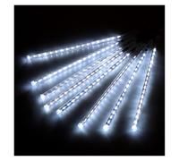RGB, azul blanco, color, lluvia de meteoros, luz de Navidad, plomo, luces de Navidad, luces de jardín, luces de cadena de luces para exteriores, 20 cm, 30 cm, 50 cm AC100-240V (blanco, 1,20 cm)