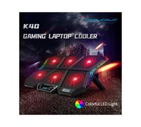 (RGB Blu) Enfriador para computadora portátil RGB del juego para computadora portátil con pantalla LED