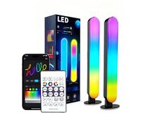 RGB Desk Light - 9.84 Inch 2 Pieces RGB Lighting Device | Smart LED Light Bars - Color Changing Ģaming Desk Lights Bars for Home Office Study Content Creation Photography Ambient Lighting Use