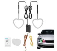 RGB Headlights, LED Heart App Control Decorative Fog Lights, Car Accessory