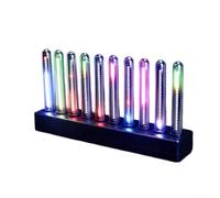 RGB LED Audio Visualizador de Música para Frecuencia Analizador de Sonido Activado Habitación de Juego para Decoración 18,5 cm Negro Tipo C