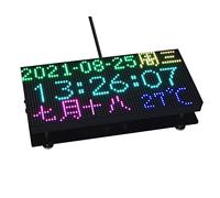 RGB LED Matrix Panel 64×32, 3mm Pitch 2048 Dots RGB Leds Pantalla Desnuda, Compatible con Raspberry Pi, Arduino, ESP32, Permite Mostrar Texto Animación de Imagen Colorida (192mm×96mm)