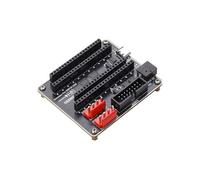 RGB Matrix Adapter Board (E), Designed for ESP32-S3 DevKitC-1 and ESP32-DevKitC V4, HUB75 Interface, Dual Power Input USB-C/DC, Fits RGB LED Panel Display, Stable Power & Data Transmission