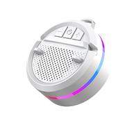 RGB Speaker Phone Stand - Induction Audio Player Portable Holder, Wireless Sound Dock, Bedroom Bathroom Kitchen Shower Accessory, Colourful Light Display | Travel Office Setup, for Home Desk Daily