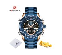(RGBE) Relojes de moda para hombre, reloj de pulsera deportivo militar analógico digital de cuarzo original