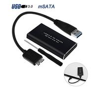RGBS - Conversor Externo USB a mSATA 3030 mm y 3050 mm SSD Caddy USB 3.0 6 Gbps de Alta Velocidad para Samsung/Sandisk/Kingston/Toshiba m-SATA Solid State Drive