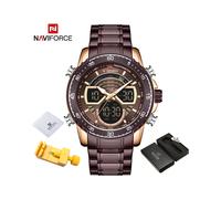 (RGCE BOX) Relojes de moda para hombre, reloj de pulsera militar deportivo analógico digital de cuarzo