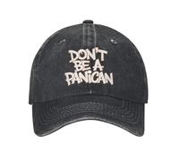 RGCRGF Gorro de calientito en Invierno, Don't Be Panican Baseball Gorra de Béisbol Vintage Desgastado Denim Divertido Político Snapback Sombrero Unisex Regalo de Exterior Gorra