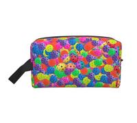 rge and Small Black Bears - Bolsa de almacenamiento con estampado de osos negros, bolsa de aseo de viaje duradera, bolsa organizadora portátil de maquillaje y cosméticos con cremallera, Patrón de