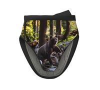 rge and small black bears - Juego de manoplas de horno de silicona para horno, resistentes al calor para hornear, asar y acampar, talla única