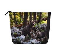 rge and Small Black Bears - Neceser para mujer, adecuado para almacenamiento diario, viajes y viajes de negocios.