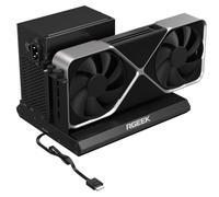 RGEEK OCuLink eGPU Dock PCIe 5.0 X4 128Gbps para tarjeta gráfica externa | Aluminio, SFF-8612 a PCIe x16, SFF-8611 4i Cable de 50 cm, carcasa eGPU, compatible con versiones anteriores 4.0/3.0