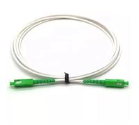 RGFDLJN 1M SC a SC G657A2 3,0mm Cable de Parche de Fibra óptica Blanco monomodo simplex Cable de extensión Interior LSZH Chaqueta 50/100 Uds OME(1M 100PCS G657A2)