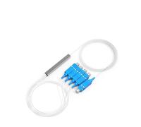 RGFDLJN 5 unids/Lote 1X16/1X8/1X4/1X2 PLC SC SM 0,9mm G657A1 PVC 1m FTTH Divisor de Fibra óptica(5pcs 1X4 SC UPC)