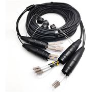 RGFDLJN Cable de conexión de Fibra óptica blindado OM4 TPU de 100 m, 4/6/8 núcleos, 5 mm, con Carrete PCD235(8C 100m ST-ST PCD235)