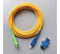 RGFDLJN Cable de conexión de Fibra SC/A-SC/UPC, Fibra óptica for Interiores FTTH, Cable de extensión de 2m/5m/15m, Cable de Fibra óptica for Puente de Internet(Gray)