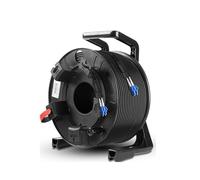 RGFDLJN Cable óptico blindado for Exteriores, Puente, LC,SC, monomodo, 2/4/6/8 núcleos, con Carrete y Cubierta Protectora, 50 Metros(2-Core 2LC-2LC)