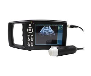 RGHS Escáner De Ultrasonido, Vet/Veterinary/Animal Portable Handheld B-Ultrasound Pregnancy Tester, con Sonda Mecánica Impermeable De 3,5 MHz, para Uso En Ovejas/Cerdos