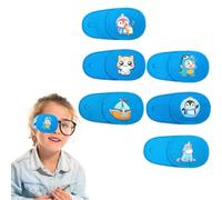RGKY 6 Parches Oculares para Gafas,Parches Oculares para Niños,Parches Oculares Reutilizables - Azul,Ojo Derecho