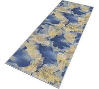 Rglxing Alfombras de Pasillo Larga Antideslizante 40X400CM Alfombra Cocina Amarillo, Azul Lavable de Área para Pasillo Corredor Salon Dormitorio Personalizable Entrada Casa Interior