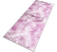 Rglxing Alfombras de Pasillo Larga Antideslizante 50X280CM Alfombra Cocina Rosa, Blanco Lavable de Área para Pasillo Corredor Salon Dormitorio Personalizable Entrada Casa Interior