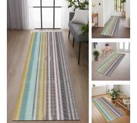 Rglxing Alfombras de Pasillo Larga Antideslizante 60X140CM Alfombra Cocina Negro y Gris Lavable de Área para Pasillo Corredor Salon Dormitorio Personalizable Entrada Casa Interior