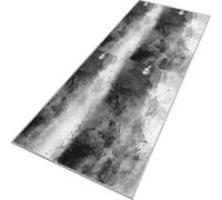 Rglxing Alfombras de Pasillo Larga Antideslizante 70X400CM Alfombra Cocina Gris y Blanco Lavable de Área para Pasillo Corredor Salon Dormitorio Personalizable Entrada Casa Interior