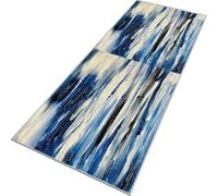 Rglxing Alfombras de Pasillo Larga Antideslizante 90X120CM Alfombra Cocina Azul Lavable de Área para Pasillo Corredor Salon Dormitorio Personalizable Entrada Casa Interior