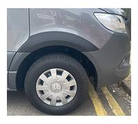 RGM Juego de Extensiones del paso de rueda compatible con Mercedes Sprinter 2018- (distancia entre ejes corta y larga) - Negro