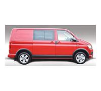 RGM Juego de Molduras laterales compatible con Volkswagen Transporter T5 2003-2015 & T6 2015- distancia entre ejes largos & Puerta deslizante derecha - Negro
