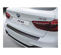 RGM Protector del Parachoques Trasero ABS Compatible con BMW X6 F16 M-Sport/SE 2015-2019 Negro