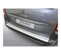 RGM Protector del Parachoques Trasero ABS Compatible con Citroën Berlingo Multispace/Peugeot Rifter/Opel Combo Tour (MPV) 2018- Plateado 'Ribbed'
